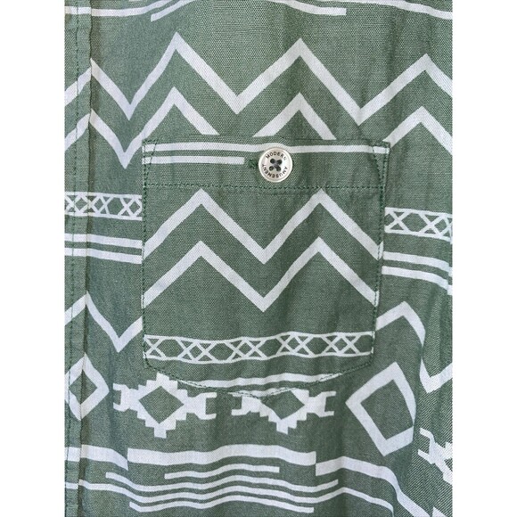 MENS WESTERN TRIBAL Aztec LONG SLEEVE Button Up SHIRT S art Modern Amusement - Picture 3 of 9